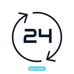 Fototapeta premium Simple Time icon template color editable. Time Inspection symbol vector sign isolated on white background for graphic and web design.