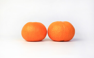 Orange fruit isolated on white background