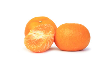 Orange fruit isolated on white background