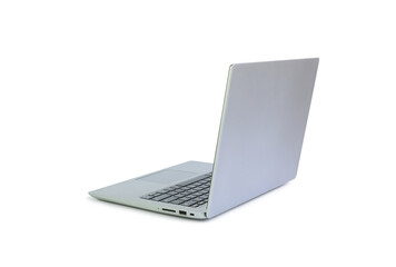 Laptop isolated on white background. Notebook computer with clipping path