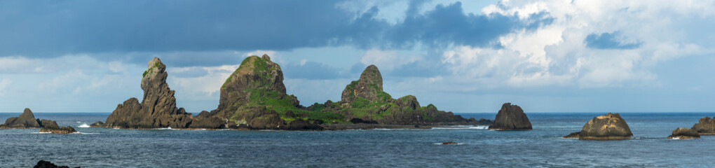 The warship rock of Lanyu at Sunset, Taiwan © Philip