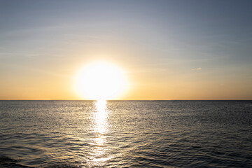 SUNSET ON HOLBOX ISLAND IN MEXICO