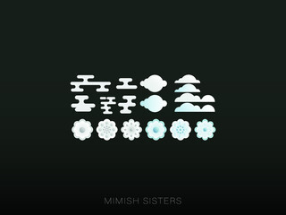 自然豊かな森林　雲山と木花