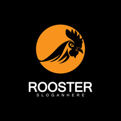 Rooster head logo vector icon symbol illustration design.Rooster  chicken  cock. Abstract vector illustration