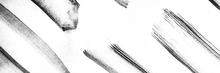 Acrylic Paint. Hand Made Stripes Black-and-white