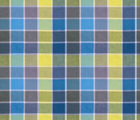 checkered shirt texture blue and yellow seamless 