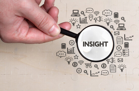 Business, technology, internet and network concept. Young businessman thinks over the steps for successful growth: Insight