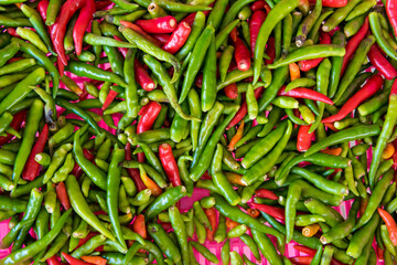 Image for use as background full of Thai red chili.