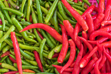 Image for use as background full of Thai red chili.