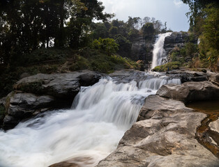 Fototapeta na wymiar Wachirathan Falls