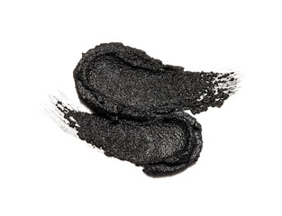 Black scrub isolated on white.