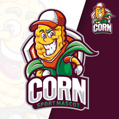 Corn Coach Sport Mascot Logo