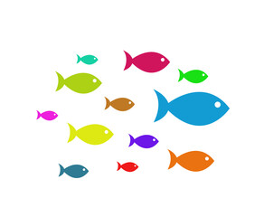 Fish Icons vector illustration