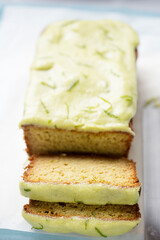 Avocado lime zesty loaf cake 