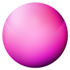 Obraz premium Glass pink ball or precious pearl. Glossy realistic ball, 3D abstract vector illustration highlighted on a white background. Big metal bubble with shadow