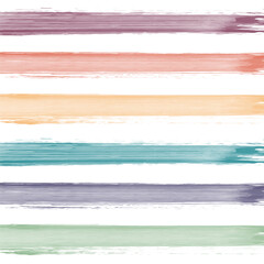 Abstract background. Watercolor seamless pattern with pastel stripes.