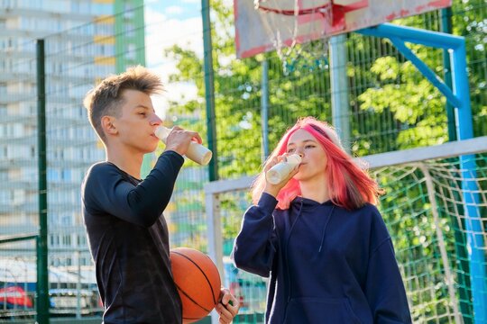 Healthy food and active sports lifestyle for teenagers - Powered by Adobe