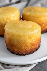 Homemade pineapple upside down cake