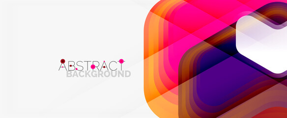 Vector 3d arrow geometric composition, abstract background for business or technology presentation, internet poster or web brochure cover, wallpaper