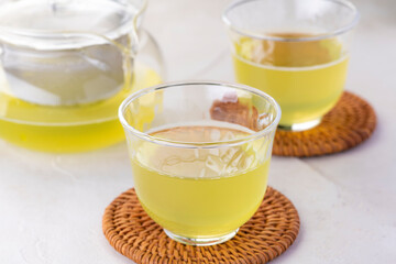 緑茶　冷茶　ティータイム