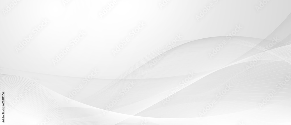 Wall mural abstract grey background poster with dynamic. technology network vector illustration.