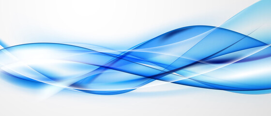 Abstract gradients blue waves sale banner template background. colorful vector illustration