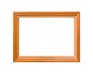 Old wooden picture frame