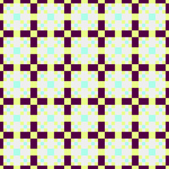 Abstract Cross Pattern generative computational art illustration