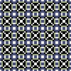 Fototapeta premium Abstract Cross Pattern generative computational art illustration
