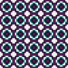 Fototapeta premium Abstract Cross Pattern generative computational art illustration