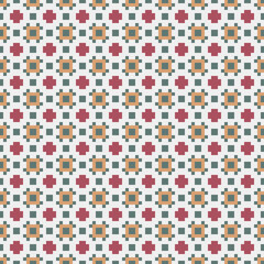 Fototapeta premium Abstract Cross Pattern generative computational art illustration