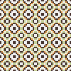 Fototapeta premium Abstract Cross Pattern generative computational art illustration