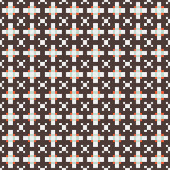 Abstract Cross Pattern generative computational art illustration