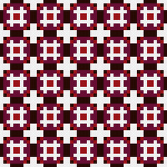 Abstract Cross Pattern generative computational art illustration