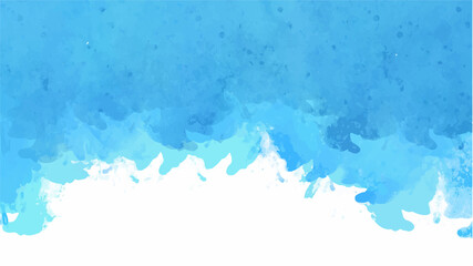 Fototapeta premium Blue watercolor background for textures backgrounds and web banners design