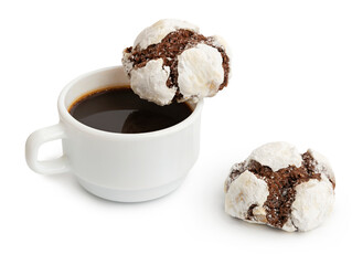 Coffee and brownie cookies