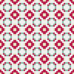 Fototapeta premium Abstract Cross Pattern generative computational art illustration