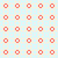 Abstract Cross Pattern generative computational art illustration