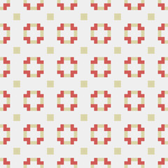 Abstract Cross Pattern generative computational art illustration