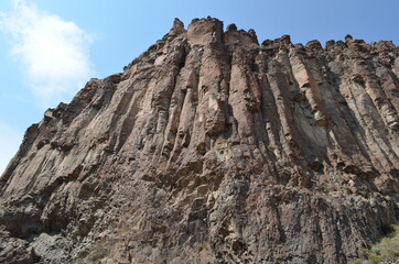 Rock wall cliff in Diablo Canyon, New Mexico