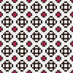 Fototapeta premium Abstract Cross Pattern generative computational art illustration