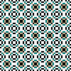 Fototapeta premium Abstract Cross Pattern generative computational art illustration