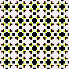 Abstract Cross Pattern generative computational art illustration