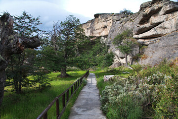 Fototapeta na wymiar Milodon cave in Torres del Paine National Park, Patagonia, Chile