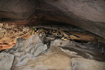 Milodon cave in Torres del Paine National Park, Patagonia, Chile