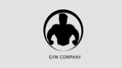 gym logo black and white 