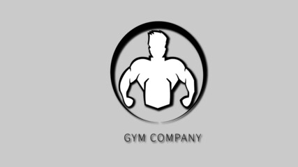 gym logo black and white