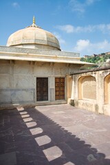 Fototapeta premium A dome inside the Amber Fort. Amer, India.