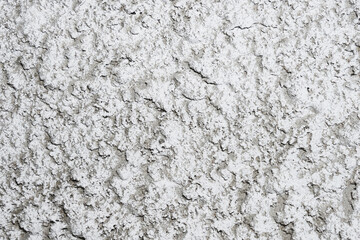 Stucco wall texture. White concrete surface background. Gray plaster wall pattern. Distressed noise backdrop for graphic design. Rough grain cement texture.