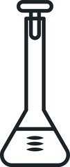 Icon. Laboratory tube or container.
